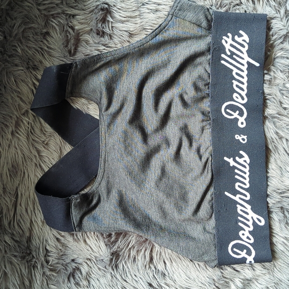 doughnuts and deadlifts Other - Doughnuts and deadlifts sports bra